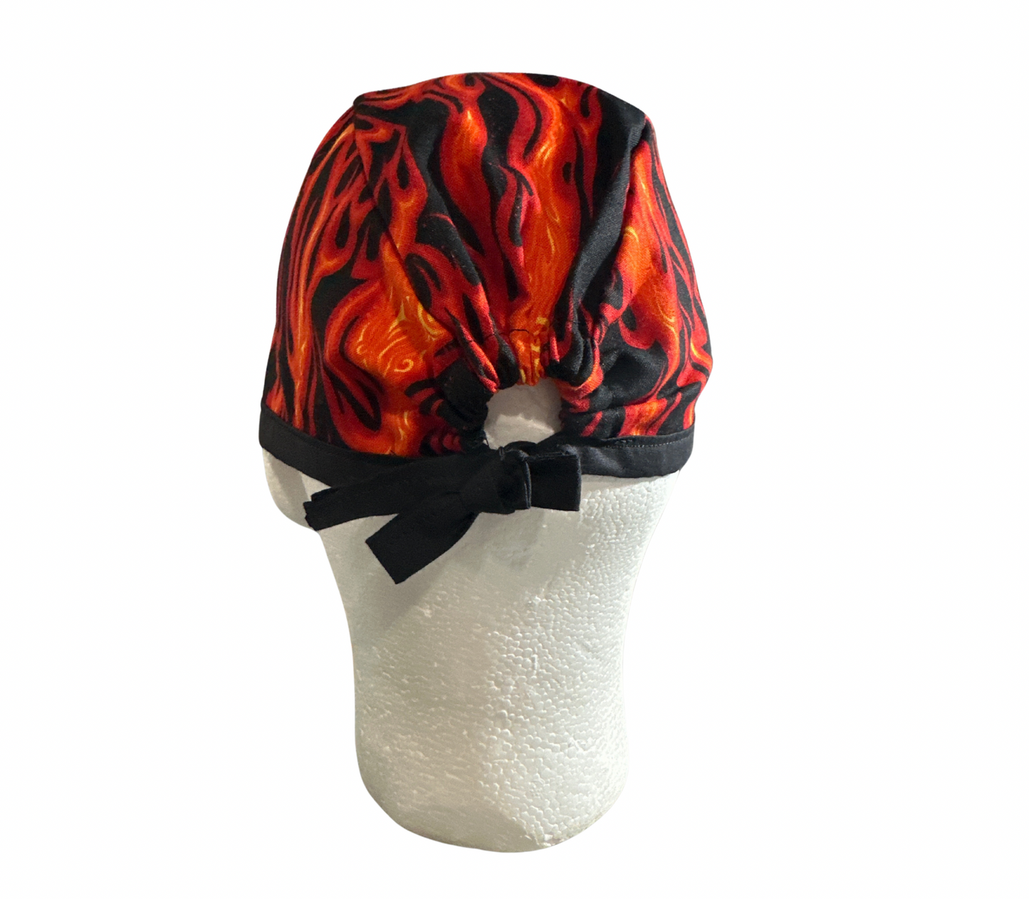 Flame scrub cap