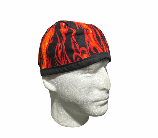 Flame scrub cap