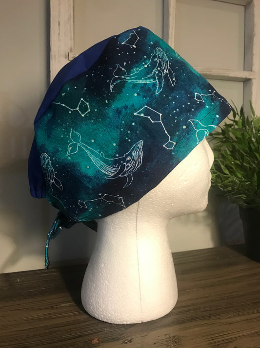 Constellations men’s scrub cap, scrub cap, constellation surgical, cap, unisex scrub caps