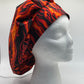 Flame scrub cap,Woman’s surgical fire bouffant