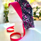 Breast Cancer scrub cap, ponytail scrub hat, pink ribbon, Women's scrub caps