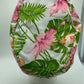 Women’s Euro scrub cap, floral surgical cap, hibiscus,