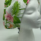 Women’s Euro scrub cap, floral surgical cap, hibiscus,