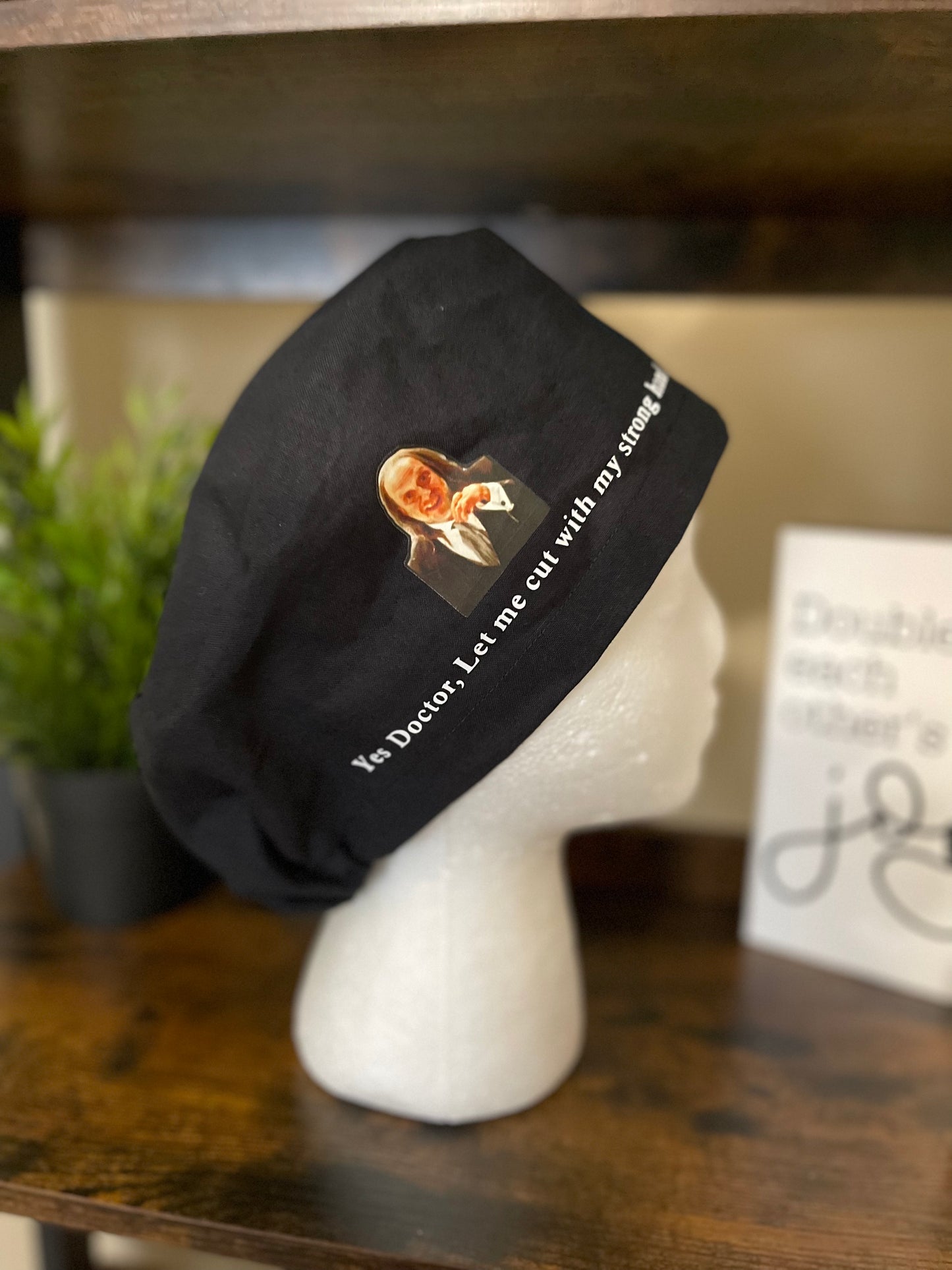 Custom Euro Cap, Funny Scrub cap, Surgical caps for women with smaller heads