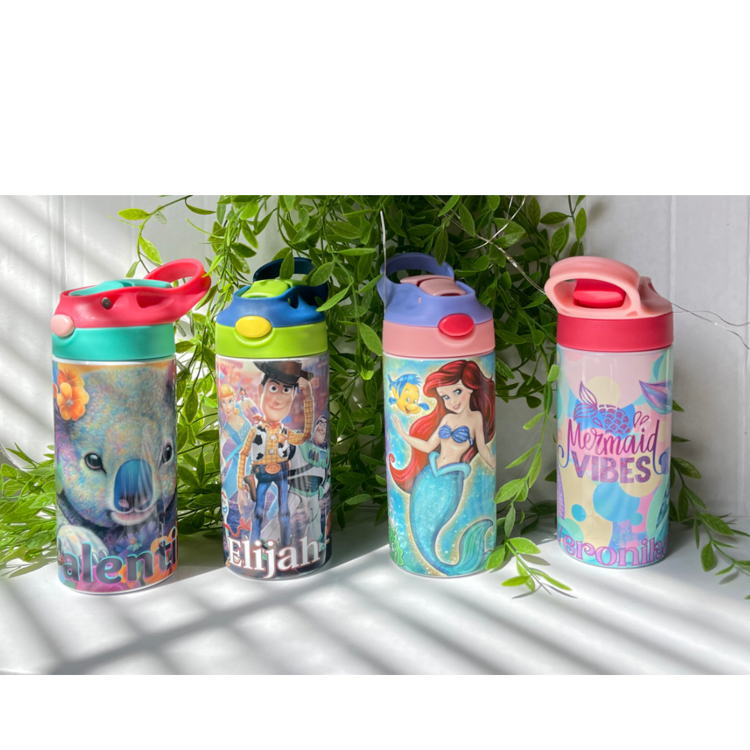 Tumbler cups, Kids Sublimation tumbler, custom water bottle, 12 oz  stainless steel