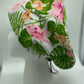 Women’s Euro scrub cap, floral surgical cap, hibiscus,