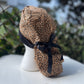 leopard ponytail scrub cap